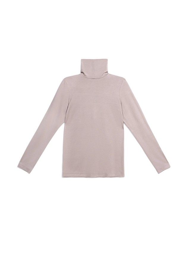 Women's polo neck shirt CONTE ELEGANT LD 821, s.170-104, latte - 2