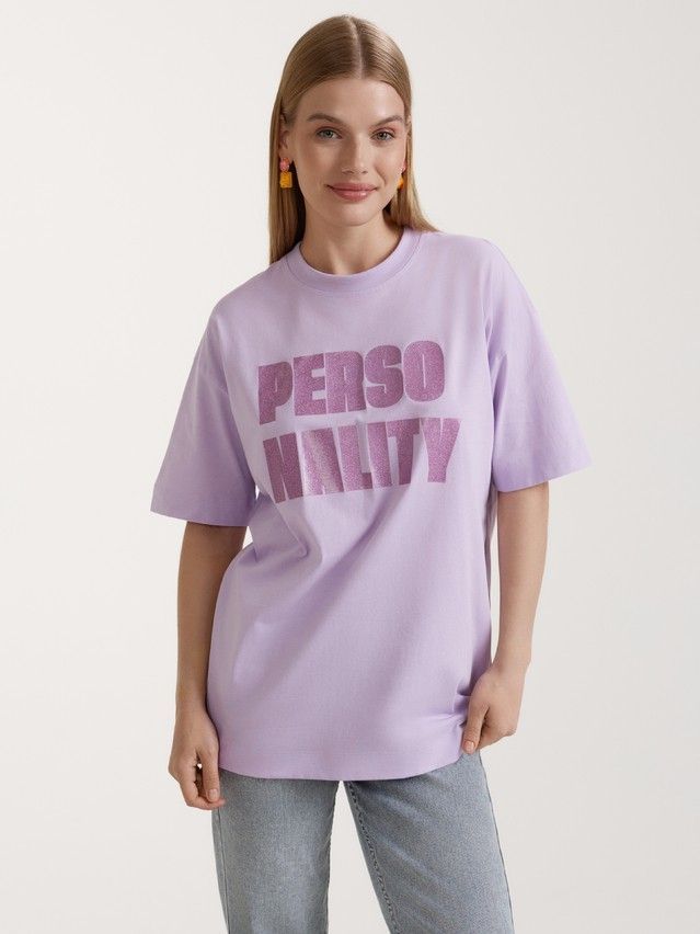 Women's polo neck shirt CONTE ELEGANT LD 3031, s.170-84, lavender-personality - 2