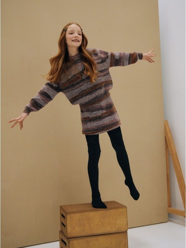 Children's tights CONTE-KIDS TIP-TOP, s.152-158 (23),682 black - 1