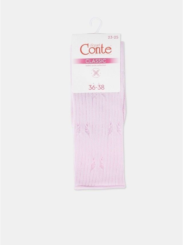 Women's socks CONTE ELEGANT CLASSIC, s.23-25, 628 light pink - 9