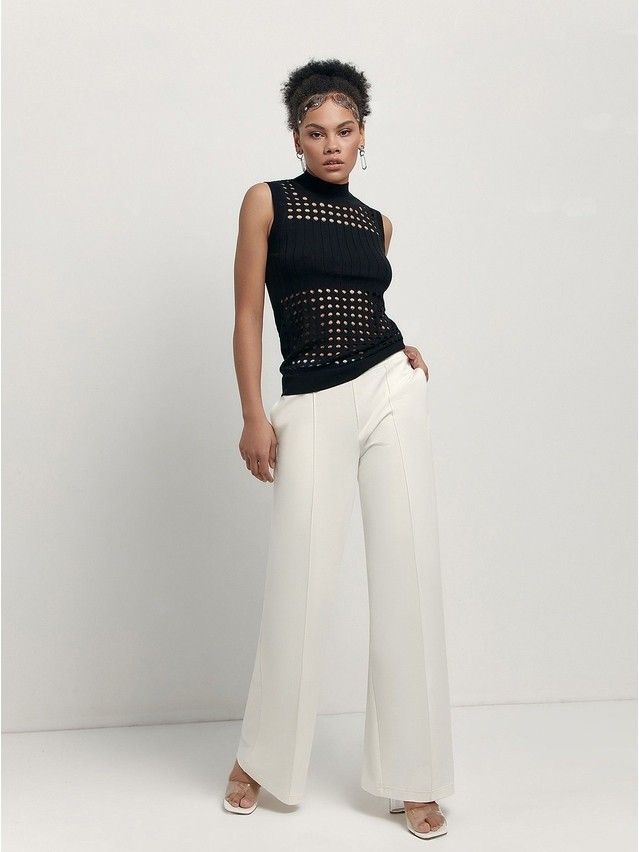 Women's trousers CONTE ELEGANT LBK 1794, s.164-102, ecru - 2