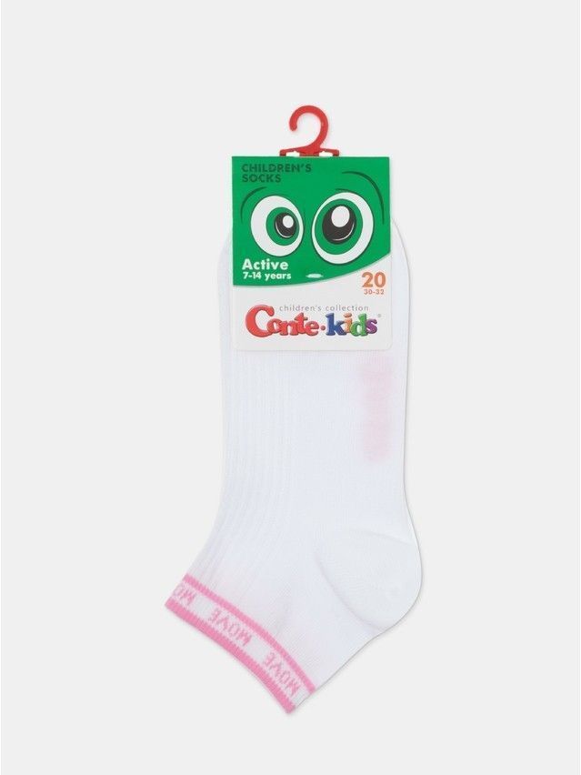 Children's socks CONTE-KIDS ACTIVE, s.16, 580 white-pink - 8