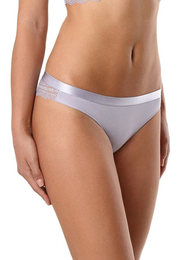 Women's panties FLIRTY LBR 1018 (packed on mini-hanger),s.90, grey-lilac - 1