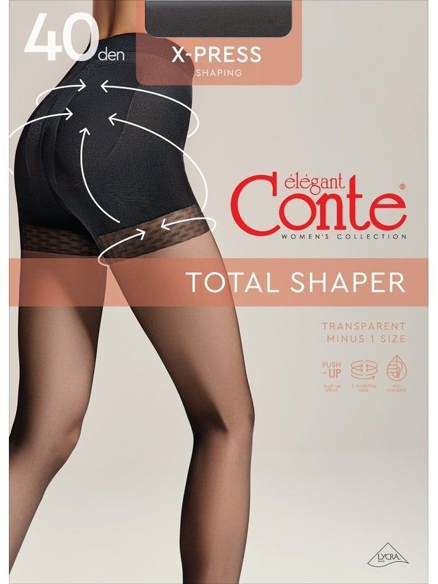 Women's tights CONTE ELEGANT X-PRESS 40 (euro-envelope),s.2, shade - 5
