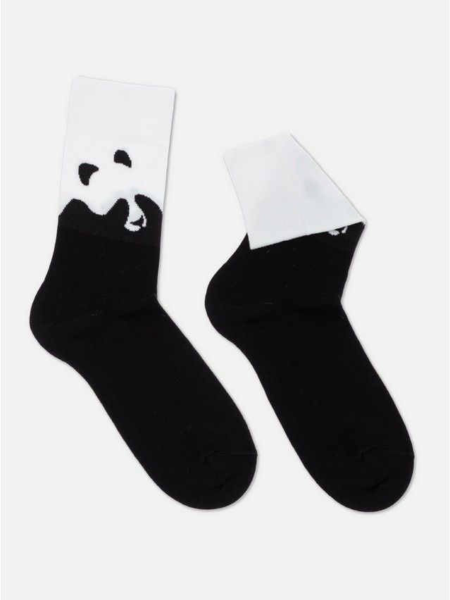 Men's socks DiWaRi HAPPY, s.25, 162 black-white - 4