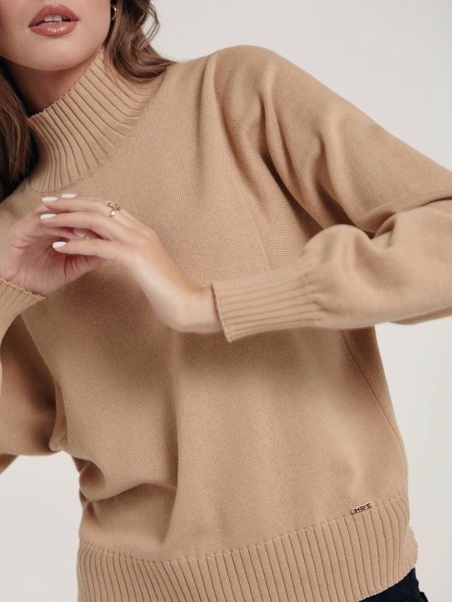 Women's pullover CONTE ELEGANT LDK158, s.170-84, camel - 1