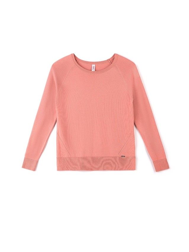Women's polo neck shirt CONTE ELEGANT LDK025, s.158,164-84, coral red - 4