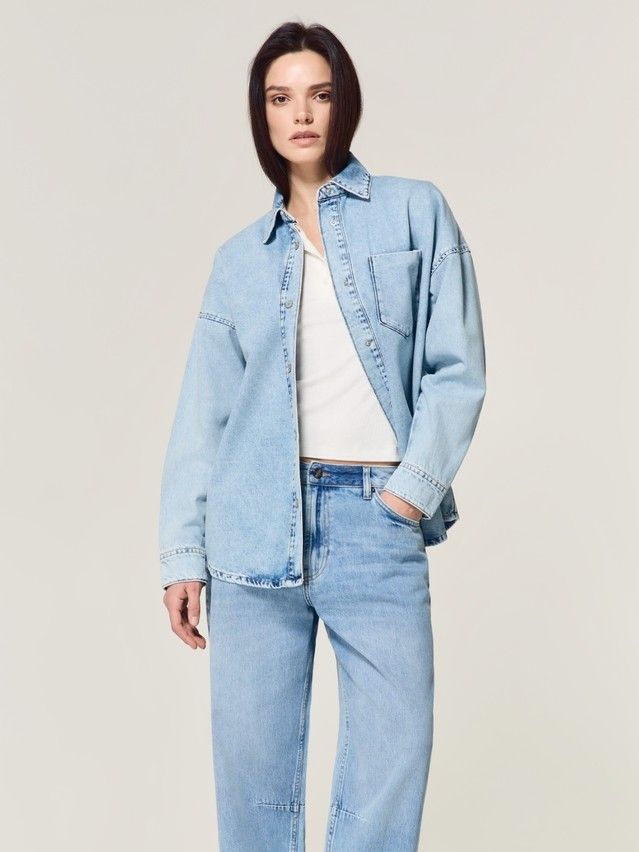 Denim windbreaker CONTE CON-925, s.170-84-90, light blue - 8