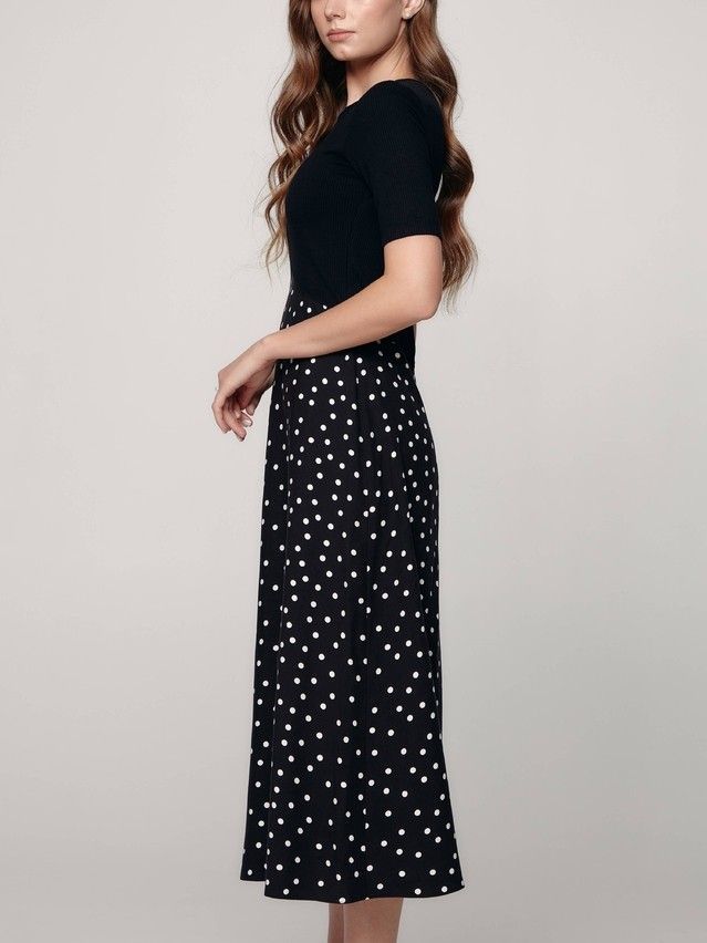 Women's gown CONTE ELEGANT LPL 1182, s.170-84-90, black-white - 3