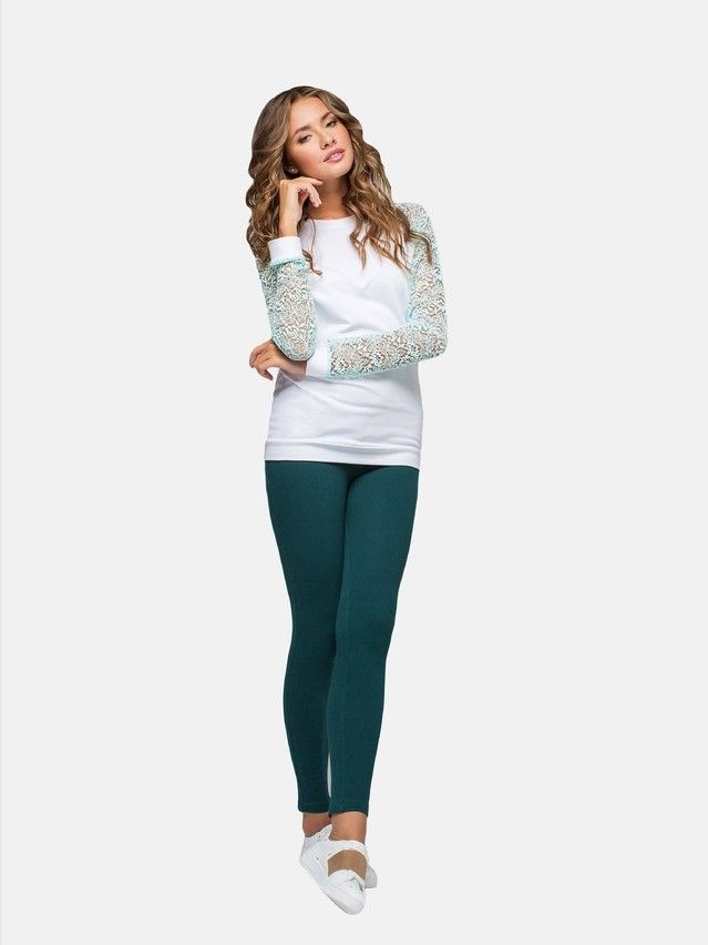 Women's polo neck shirt CONTE ELEGANT LD 640, s.158,164-84, mentol - 4