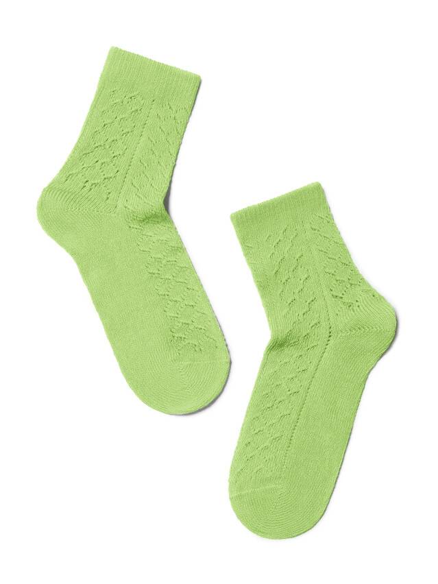 Children's socks CONTE-KIDS MISS, s.22, 116 lettuce green - 1