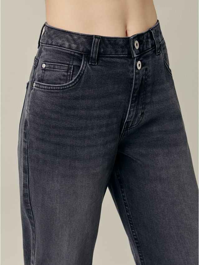 Denim trousers CONTE ELEGANT CON-664, s.170-102, black - 6