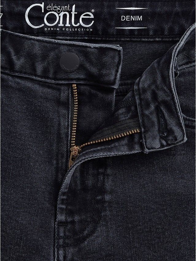 Denim trousers CONTE ELEGANT CON-376, s.170-102, washed black - 8