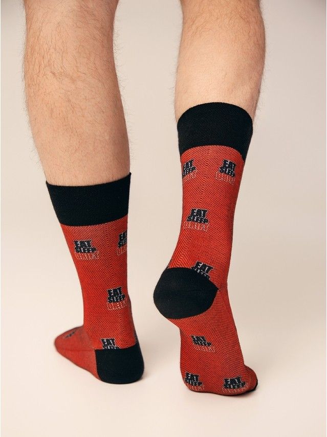 Men's socks DIWARI HAPPY, s.27, 209 red - 8