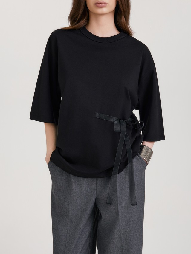 Women's polo neck shirt CONTE LD 3444, s.170-84, black - 1