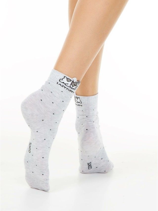 Women's socks CONTE ELEGANT CLASSIC, s.23, 252 light grey - 1