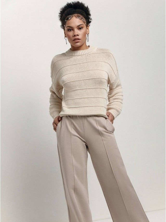 Women's pullover CONTE ELEGANT LDK180, s.170-84, beige - 4