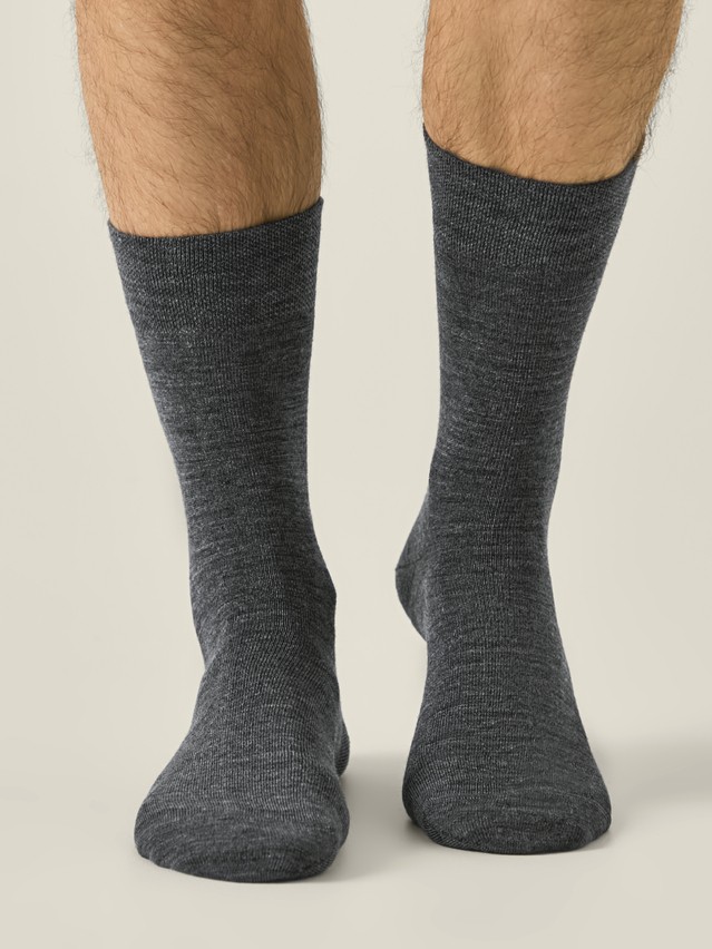 Men's socks CONTE, s.25, 000 dark grey - 1