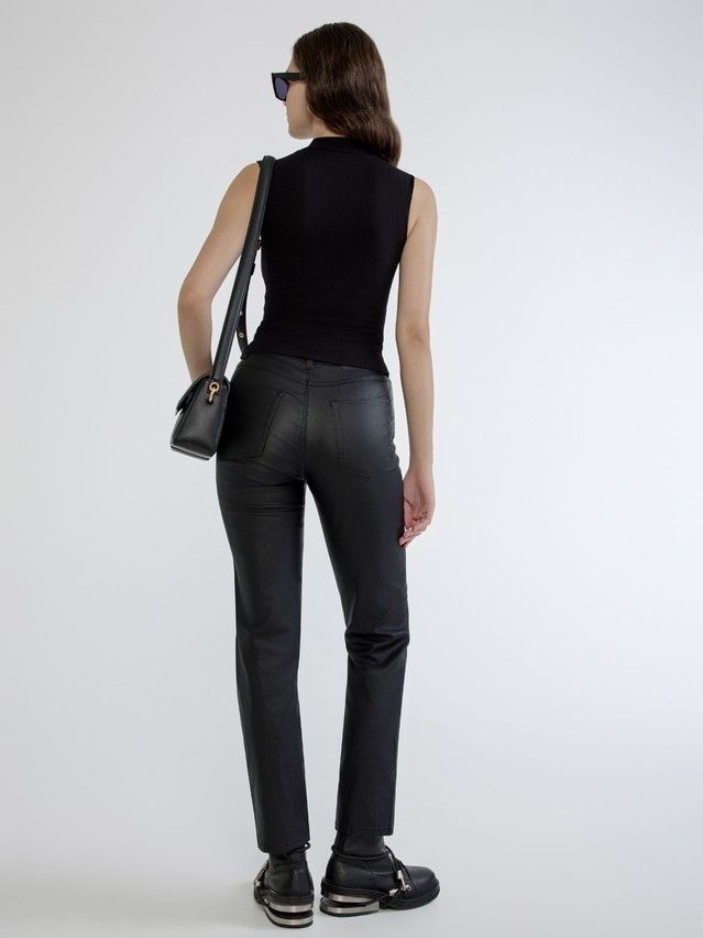 Women's polo neck shirt CONTE ELEGANT LD 2628, s.170-92, black - 2