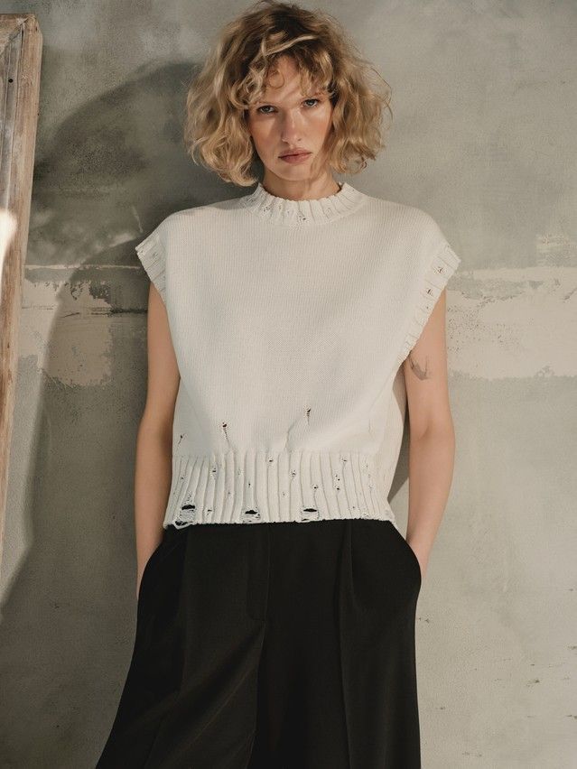 Women's vest CONTE ELEGANT LDK2579, s.170-84, ecru - 3