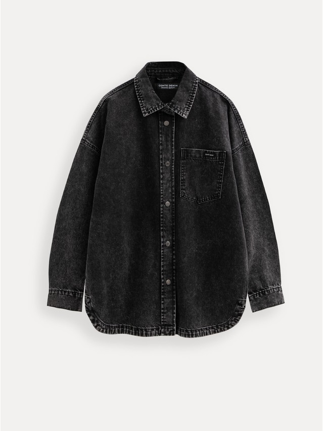 Denim windbreaker CONTE CON-984, s.170-84-90, washed black - 9
