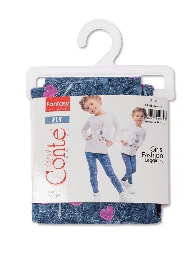 Leggings for girl CONTE ELEGANT FLY, s.110,116-56, denim - 4
