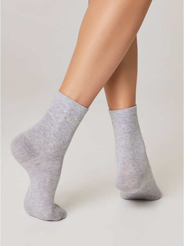 Women's socks , s.23, 555 grey - 3