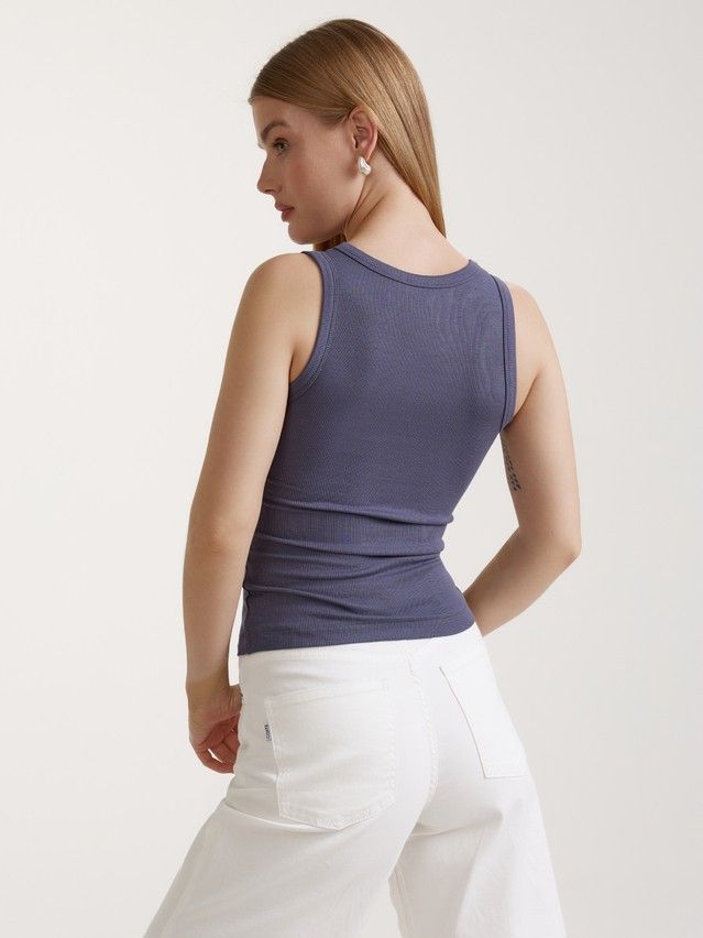 Women's polo neck shirt CONTE ELEGANT LD 3059, s.170-84, graphite - 3