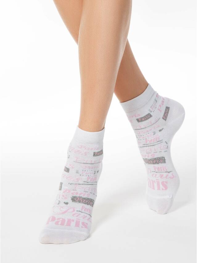 Women's socks CONTE ELEGANT CLASSIC, s.25, 120 white - 1