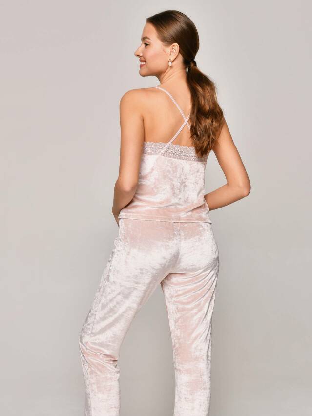 Women's trousers CONTE ELEGANT VELVET LOUNGEWEAR LHW 1010, s.170-102, light pink - 1