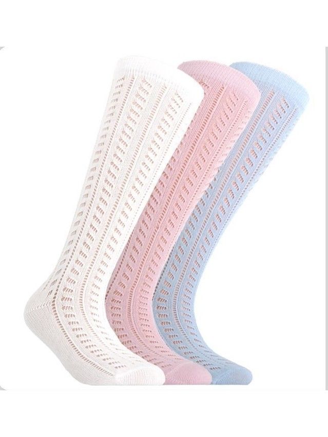 Children's knee high socks CONTE-KIDS MISS, s.27-29, 027 pale violet - 1
