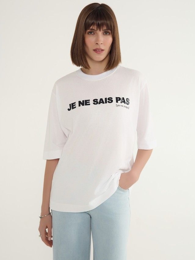 Women's polo neck shirt CONTE ELEGANT LD 3034, s.170-92, white-je ne sais pas - 4