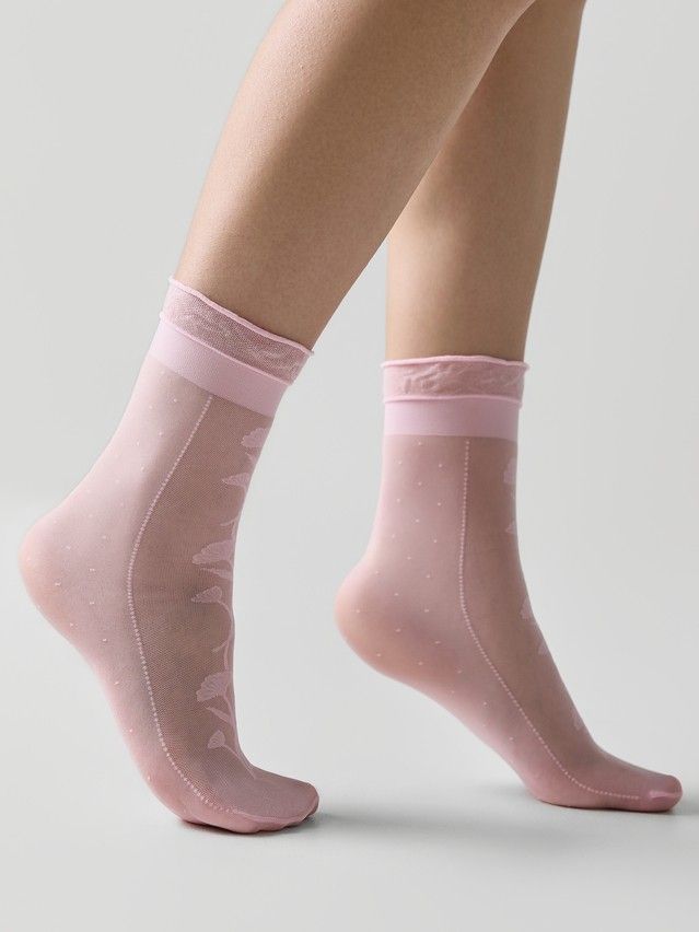 Women's socks CONTE ELEGANT FANTASY, s.23-25, light pink - 3