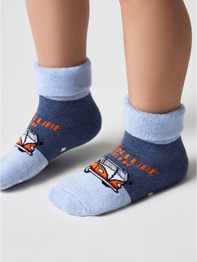 Children's socks SOF-TIKI (anti-slip, with lapel) 7S-62SP, s. 18-20, 473 jeans - 2