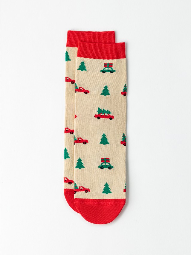 Women's socks CONTE ELEGANT NEW YEAR, s.23-25, 1027 beige - 3