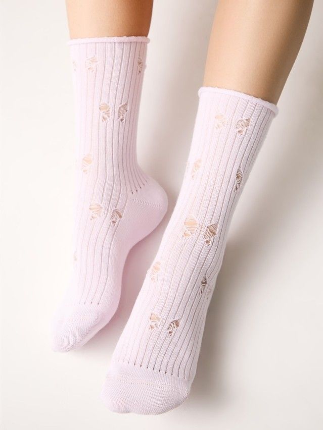 Women's socks CONTE ELEGANT CLASSIC, s.23-25, 628 light pink - 1