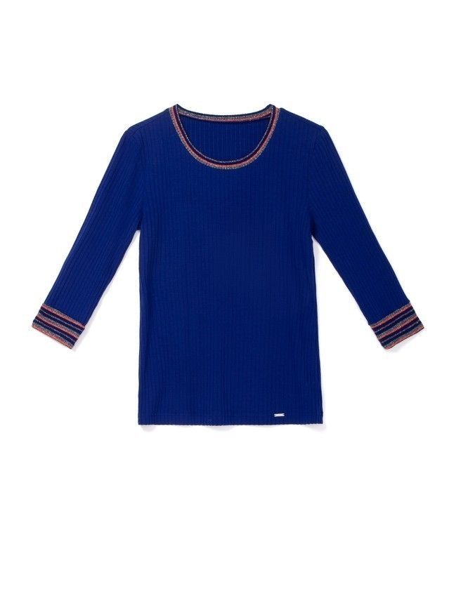 Women's polo neck shirt CONTE ELEGANT LD 835, s.170-100, electric blue - 3