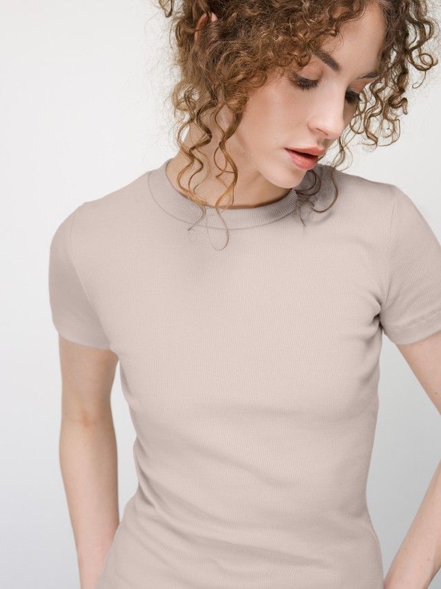 Women's T-shirt CONTE ELEGANT BASIC COLLECTION LFB 5023, s.170-84, beige - 4
