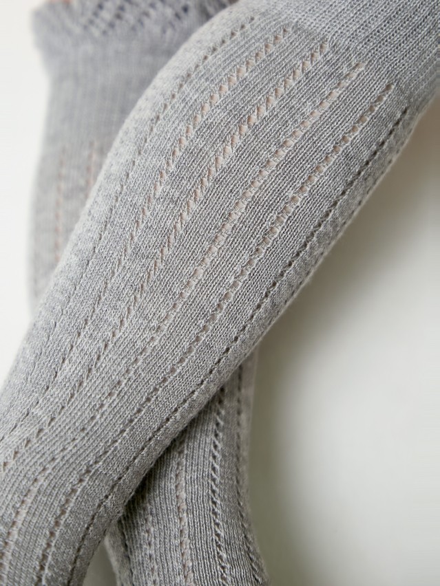 Children's knee high socks CONTE-KIDS MISS, s.16, 058 grey - 2