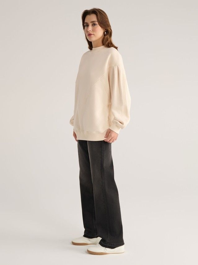 Women's polo neck shirt CONTE ELEGANT LD 2831, s.170-92, milk - 2