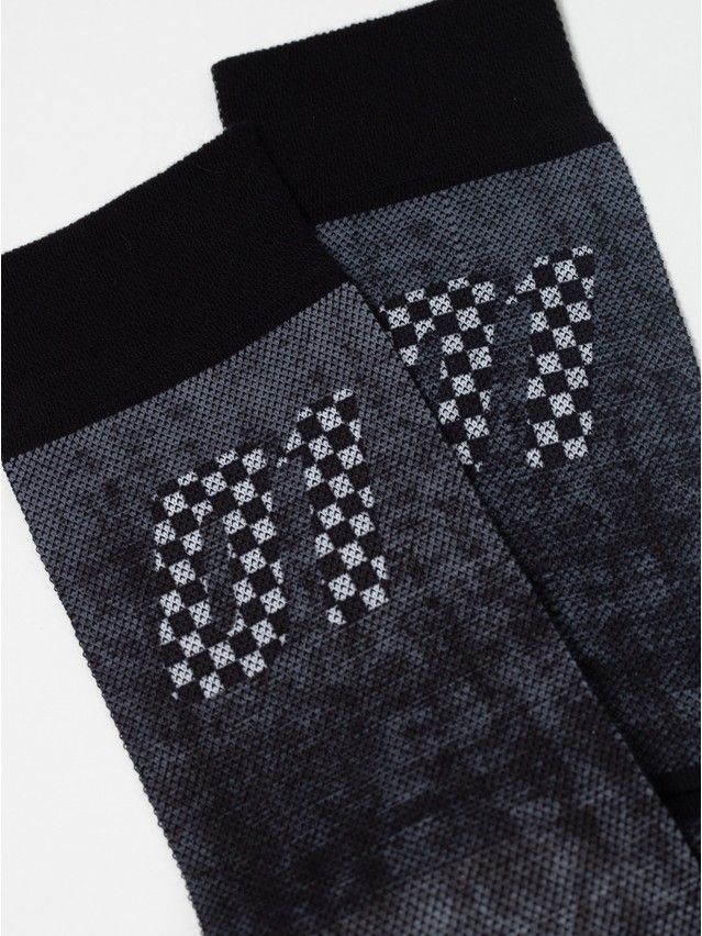 Men's socks DIWARI HAPPY, s.27, 207 dark grey - 3