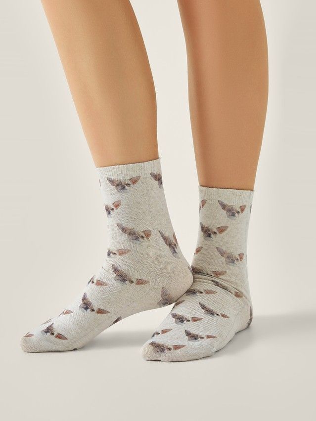 Women's socks CONTE ELEGANT FANTASY, s.23-25, 748 beige - 1