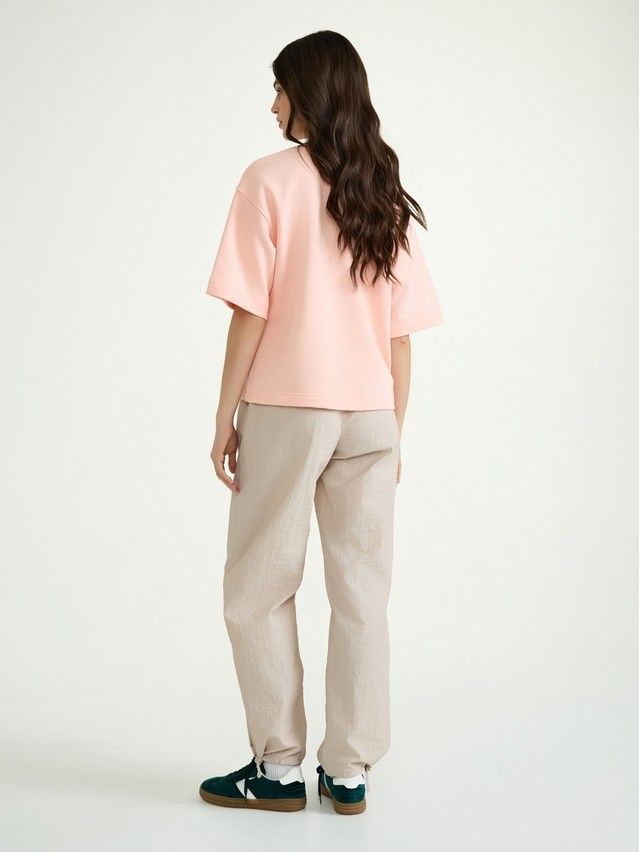 Women's polo neck shirt CONTE ELEGANT LD 3154, s.170-84, seashell pink - 4