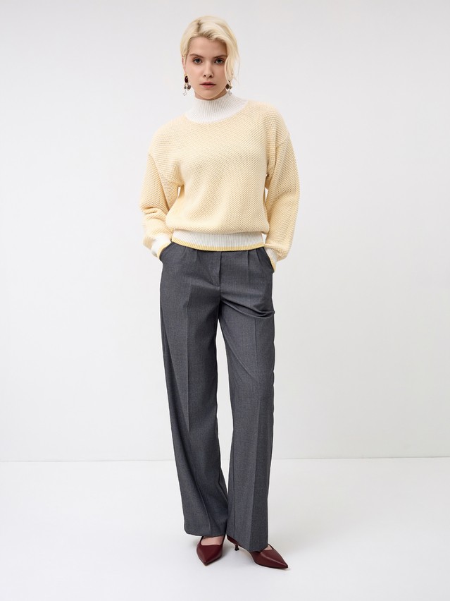 Women's pullover CONTE ELEGANT LDK24118, s.170-84, white-panna cotta - 4