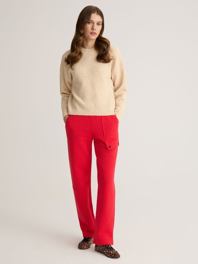 Women's trousers CONTE ELEGANT LBK 2842, s.170-102, crimson red - 1