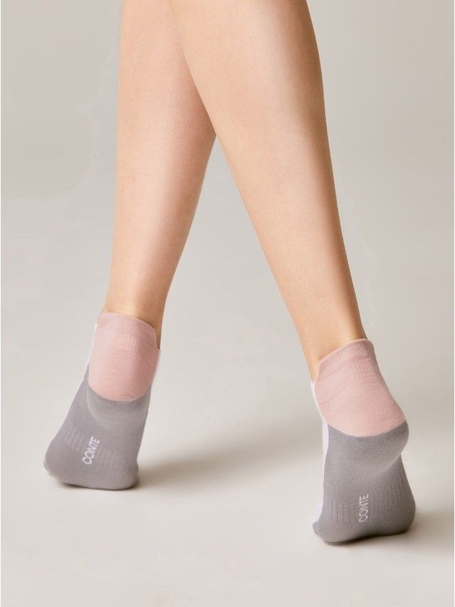 Women's socks CONTE ELEGANT ACTIVE, s.23, 393 white-grey - 2