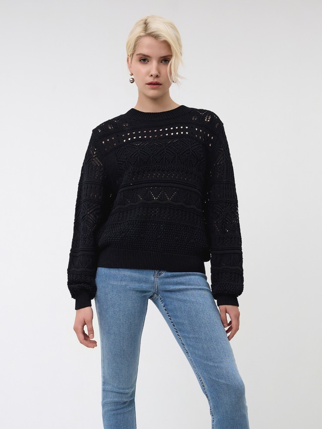 Women's pullover CONTE ELEGANT LDK24111, s.170-84, black - 5