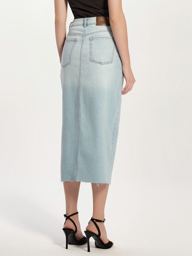Denim skirt CONTE ELEGANT CON-763, s.170-90, light blue - 4