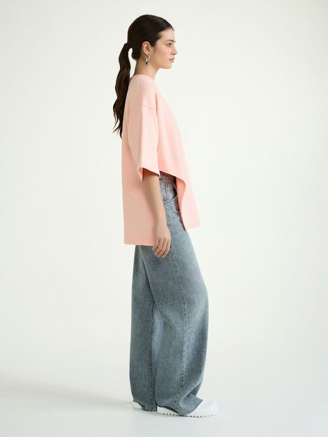 Women's polo neck shirt CONTE ELEGANT LD 3070, s.170-92, seashell pink - 4