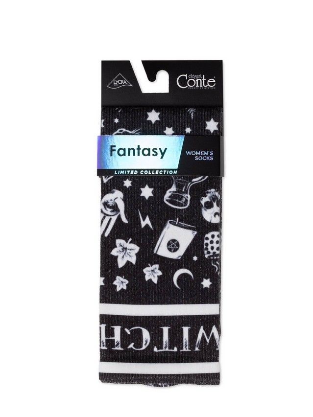 Women's socks CONTE ELEGANT FANTASY, s.23-25, 316 black - 3